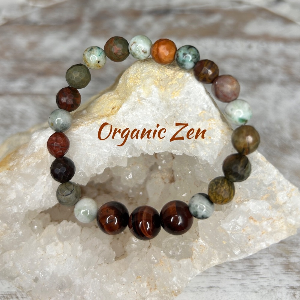 Gemstone beaded bracelet